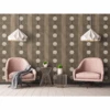 Nomalanga Wallpaper -France and Son Store MB Room Parlor FM NOMA Mocha 3