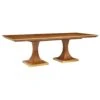 Burl Oak Double Pedestal Dining Table -France and Son Store MH1198F01 silo