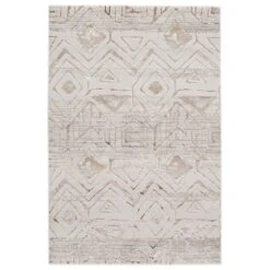 Cypress Kalindi Tribal Cream/ Taupe Runner Rug (2'2"X8')