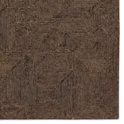 Ivalo Handmade Geometric Tan/Black Runner Rug (3'X8') -France and Son Store MRC01 3 5342ccfa f410 44c4 b3e6 493ba685f6de
