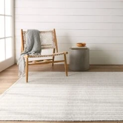 Seren Striped Light Gray/ Ivory Area Rug (9'X12') -France and Son Store MRE01 5 c3e8a3ce c004 451a 86db 0e31d8148aad
