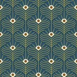 Moroccan Peacock Wallpaper -France and Son Store MoroccanPeacock WC408 MA PM