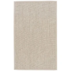 Naples Natural Solid Beige/ Ivory Runner Rug (3'X10')
