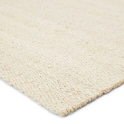 Herzian Natural Solid White Area Rug (6'X9') -France and Son Store NAT27 1 4867b8dd 9620 4615 a767 0e8181083425