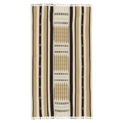 Eulalia Tribal Gold/ Black Throw (42"X72") -France and Son Store NGD08 3