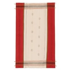 Tenzin Tribal Red/ Cream Throw (42"X72") -France and Son Store NGD09 3