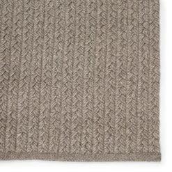 Malik Solid Gray Area Rug (12'X15') -France and Son Store NIP01 3