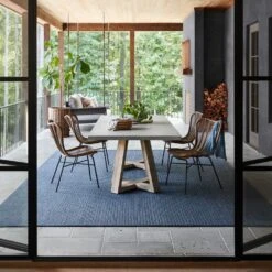 Malik Solid Blue/ Gray Area Rug (8'10"X11'9") -France and Son Store NIP02 5 a5a4a92f 7d6b 4299 8045 0deb70ce2303