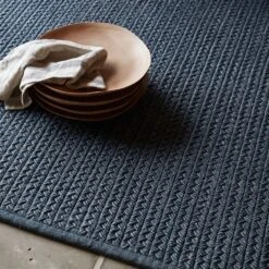 Malik Solid Blue/ Gray Runner Rug (3'X12') -France and Son Store NIP02 7 df22ba18 da4a 475c a403 208e47bf50aa