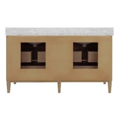 Odin 60in Cerused Oak Double Bath Vanity -France and Son Store ODIN 60 CO BACK 48269.1728061597