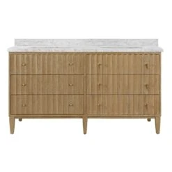 Odin 60in Cerused Oak Double Bath Vanity