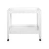 Otis - Fluted Bar Cart In White Washed Oak -France and Son Store OTIS 20WWO FRONT