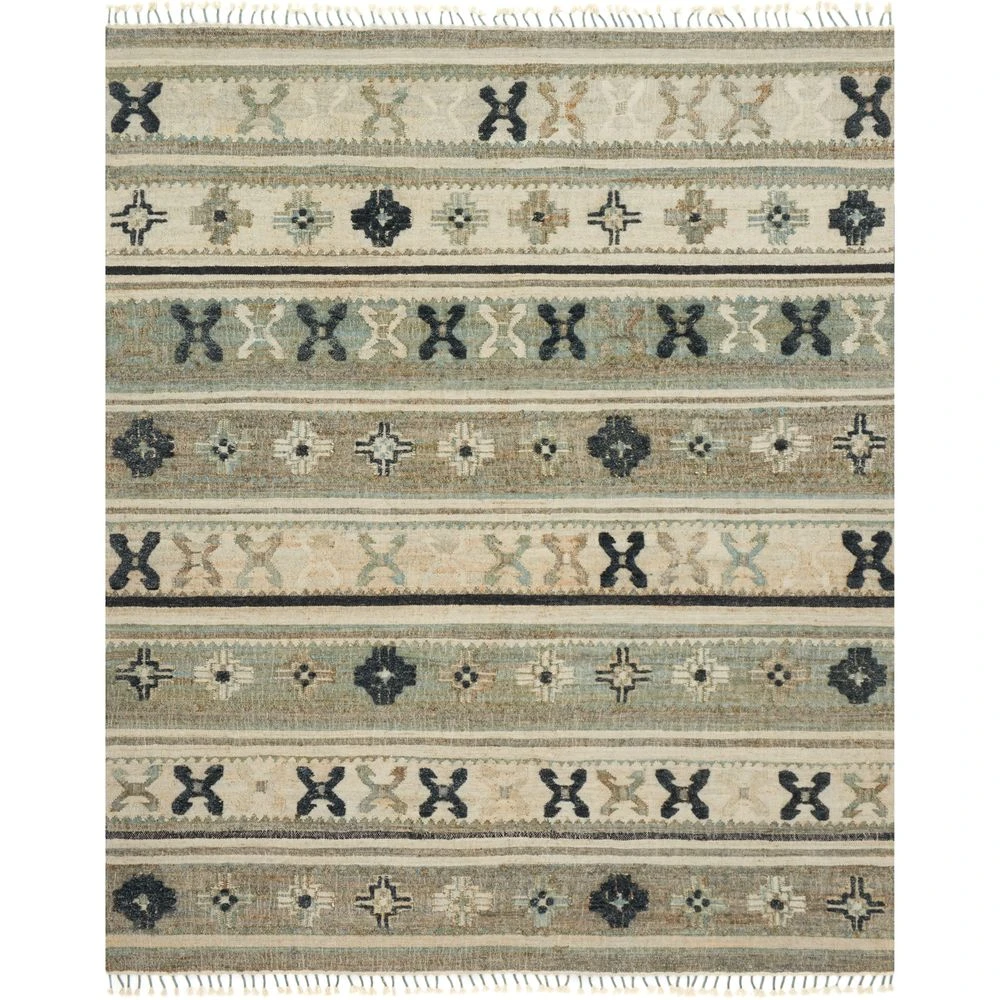 Loloi Owen Aqua / Ink 3'-6" X 5'-6" Accent Rug 3 Loloi Owen Aqua / Ink 3'-6" X 5'-6" Accent Rug