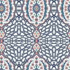 Ottoman Jewel Wallpaper -France and Son Store OttomanJewel Blues Coral 7432a094 60e9 43eb a783 e7f9e1de0d01