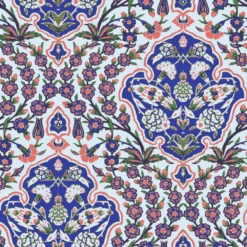 Ottoman Wallpaper -France and Son Store OttomanLrg BlueCoral