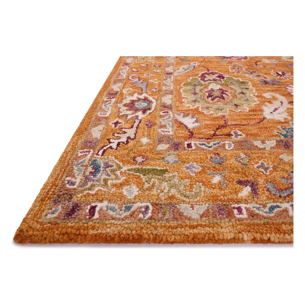 Loloi Padma Orange / Multi 7'-9" X 9'-9" Area Rug 4 Loloi Padma Orange / Multi 7'-9" X 9'-9" Area Rug - Image 2
