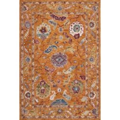 Loloi Padma Orange / Multi 7'-9" X 9'-9" Area Rug
