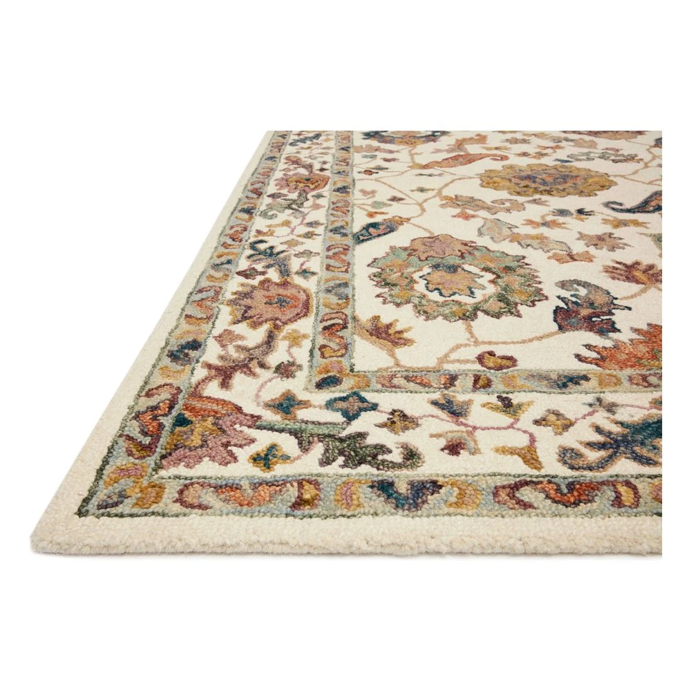 Loloi Padma White / Multi 3'-6" X 5'-6" Accent Rug 4 Loloi Padma White / Multi 3'-6" X 5'-6" Accent Rug - Image 2
