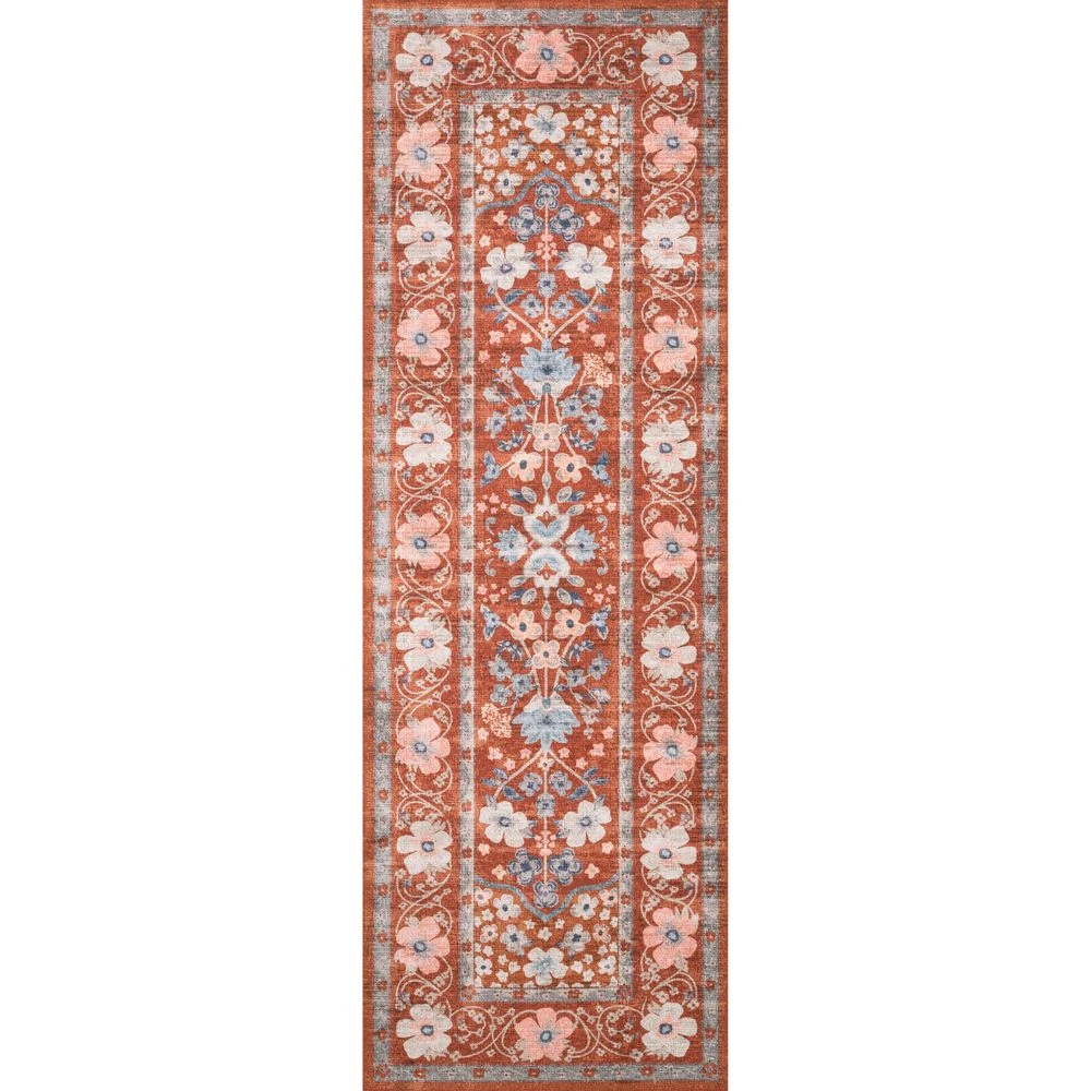 Rifle Paper Co. X Loloi Palais Crimson 2'-6" X 7'-6" Runner Rug 6 Rifle Paper Co. X Loloi Palais Crimson 2'-6" X 7'-6" Runner Rug - Image 4