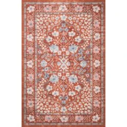 Rifle Paper Co. X Loloi Palais Crimson 2'-6" X 7'-6" Runner Rug