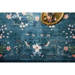 Rifle Paper Co. X Loloi Palais Teal 2'-6" X 7'-6" Runner Rug -France and Son Store PALAPAL 03TE00 4