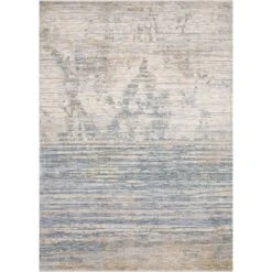 Loloi Pandora Ivory / Blue 2'-6" X 12'-0" Runner Rug