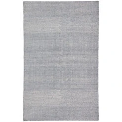 Velthia Handmade Geometric Dark Blue/ Ivory Runner Rug (2'6"X10')