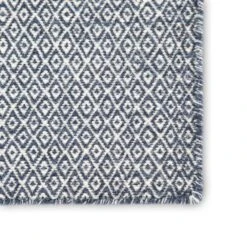 Velthia Handmade Geometric Dark Blue/ Ivory Runner Rug (2'6"X10') -France and Son Store POE04 3 71831d1f d7f5 445c 8d60 51589f015068