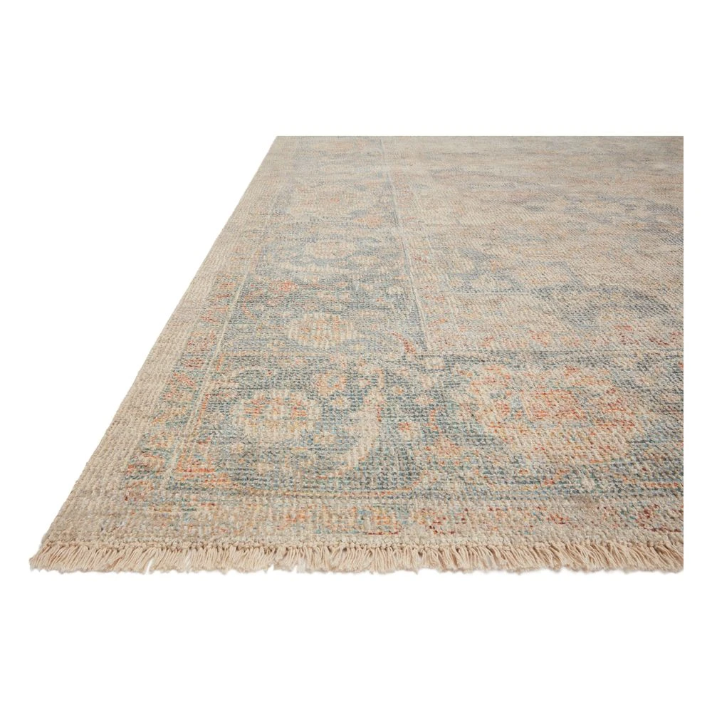 Loloi Priya Bone / Bluestone 9'-3" X 13' Area Rug 5 Loloi Priya Bone / Bluestone 9'-3" X 13' Area Rug - Image 3