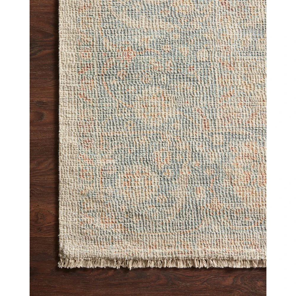 Loloi Priya Bone / Bluestone 9'-3" X 13' Area Rug 6 Loloi Priya Bone / Bluestone 9'-3" X 13' Area Rug - Image 4