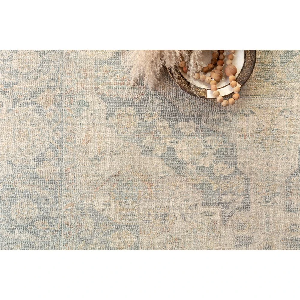 Loloi Priya Bone / Bluestone 7'-9" X 9'-9" Area Rug 4 Loloi Priya Bone / Bluestone 7'-9" X 9'-9" Area Rug - Image 2