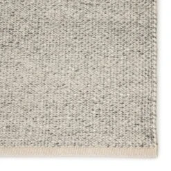 Fika Solid Light Gray/ Ivory Area Rug (9'X12') -France and Son Store PSD01 3
