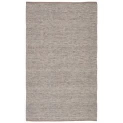 Fika Solid Taupe/ Gray Runner Rug (3'X10')