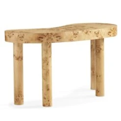 Orleans Burl Kidney Desk -France and Son Store Precedent cl 555 silo 3 4 front