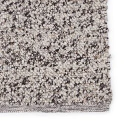 Caius Handmade Solid White/ Black Area Rug (5'X8') -France and Son Store QTM05 3