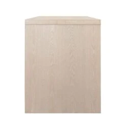 Ralph - Waterfall Two Drawer Desk In Glossy White/Includes Brass & Nickel Hrdwr Options W Acrylic Rod -France and Son Store RALPH CO SIDE 03636