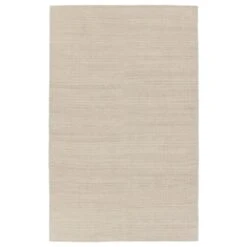 Henshaw Solid Cream/ Light Brown Area Rug (2'X3')