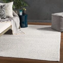 Arise Solid Ivory/ Gray Area Rug (6'X9') -France and Son Store RBC05 5 35beb462 6995 4714 91ed d04604ae993d