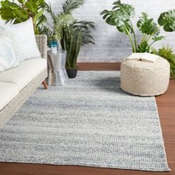 Arise Solid Blue/ White Area Rug (2'X3') -France and Son Store RBC08 4 f3f890ec 11f4 4e40 9c7c 6861c767626b