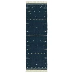 Whittakern Geometric Blue/ White Area Rug (4'X6')