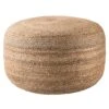 Samira Natural Solid Natural Cylinder Pouf -France and Son Store SAA14
