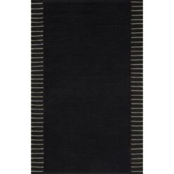 Magnolia Home By Joanna Gaines X Loloi Sadie Black 2'-6" X 7'-6" Runner Rug