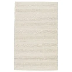 Hygge Handmade Solid Ivory Area Rug (8'X10')