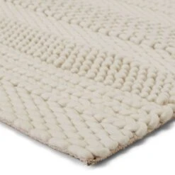 Hygge Handmade Solid Ivory Area Rug (5'X8') -France and Son Store SCD28 1 673ab870 a099 49fd 8995 d85a2ff25c1e