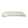 Moritz 3-Piece Chaise Facing Left Sectional Alabaster Fabric -France and Son Store SEL MORI ALAB 3PCS