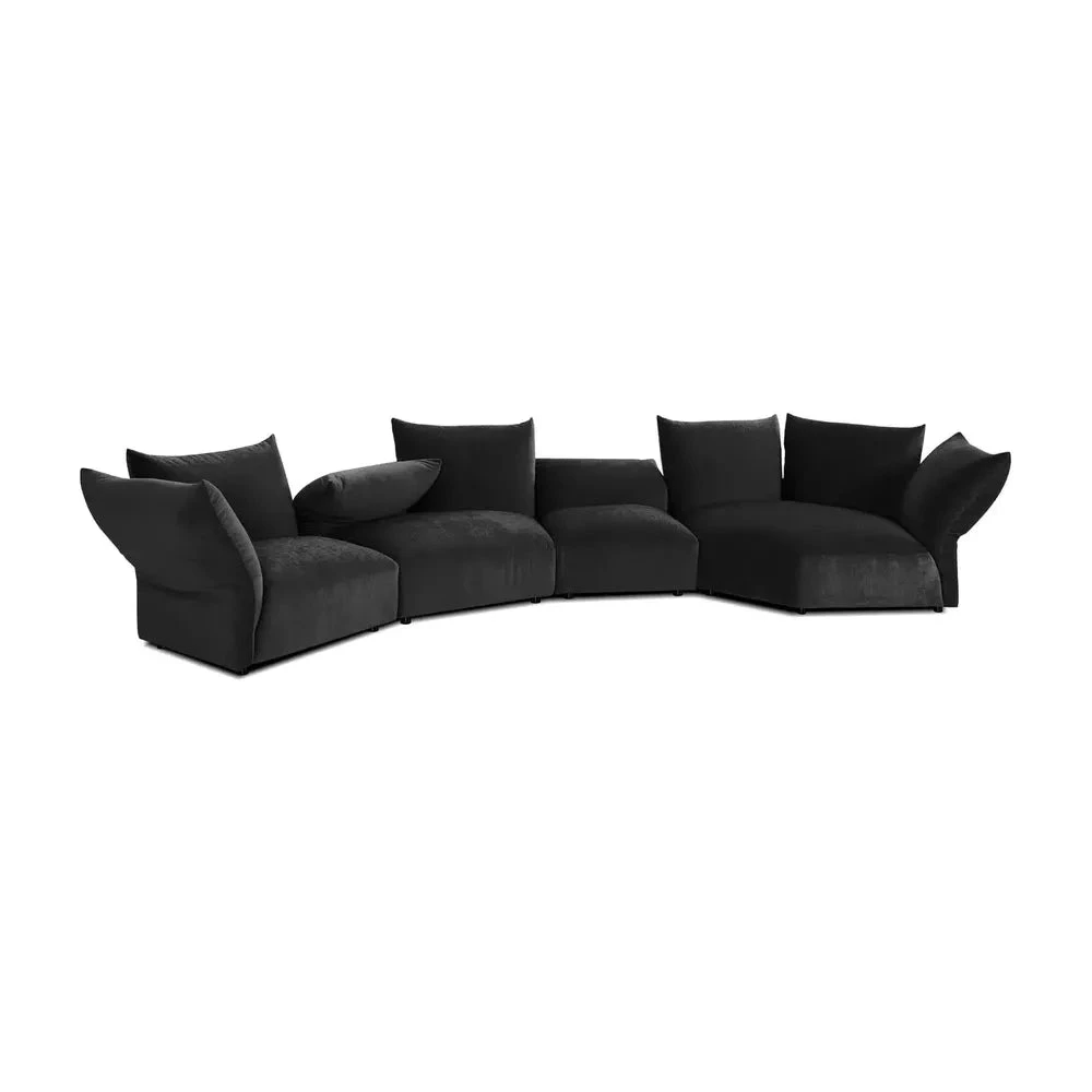 Tavora 4pc Sectional - Carbon Black 3 Tavora 4pc Sectional - Carbon Black