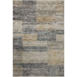 Loloi Soho Grey / Gold 2'-7" X 12'-0" Runner Rug