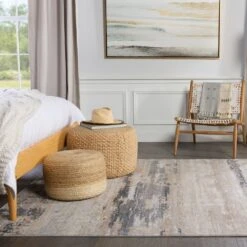 Danube Abstract Beige/ Gray Area Rug (9'3"X12') -France and Son Store SUD05 7 ed2d1c31 c4a8 4c3a abfd b374f3aea7e9