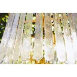 Silvana - Four Light Hanging Textured Glass Pendant In Brushed Brass -France and Son Store Silvana BG Lifestyle 4 WEB SIZE 25735.1737577107 f598b65a 5ff8 4b81 b725 eea9a620f1fb