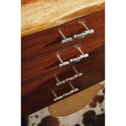 La Costa Live Edge Writing Desk - Light Golden Brown -France and Son Store Sligh Details 12